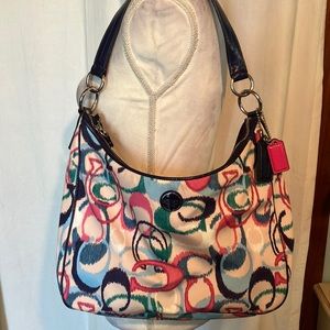Coach vinyl purse in good condition